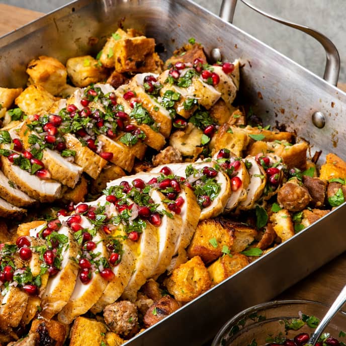 Turkey and Stuffing in One Pan? Yes. Yes! YES! Cook's Country